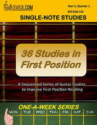 Bill Swick's 36 First-Position Studies Guitar and Fretted sheet music cover Thumbnail